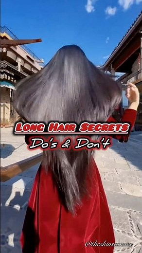 How to Grow Long Hair Fast | Long Hair Secrets: Do’s & Don’ts ✨#longhair #hairstyle #haircare #hair