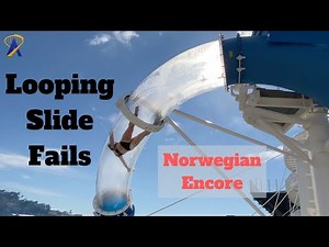 Looping Slide Fails on the Norwegian Encore Cruise Ship