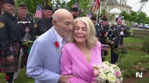 100-year-old WWII veteran returns to Normandy, this time to get married