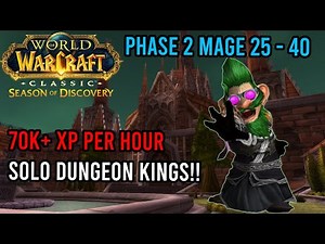 Mage 25 - 40 Leveling Route | Phase 2 Alliance | WoW Season of Discovery | KallTorak Living Flame NA