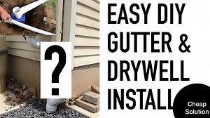 Cheap & Easy Gutter Extension & Drywell System ¦ Anyone can do this