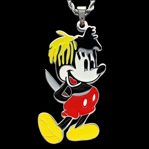 Xxxtentacion Mickey X Necklace! Stainless Steel & Multicolor Enamel Pendant + Choice of Chain (jahseh Onfroy LLJ Bad Vibes Forever Revenge) - Etsy