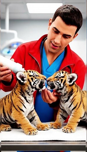 Heartbreaking Tiger Cub Falls From Airplane Wing | Ultra Realistic 8K Cinematic