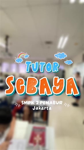 Belajar jadi lebih seru dan efektif! ✨ Tujuan utama program tutor sebaya di sekolah kita, Bukan cuma bantu teman yang kesulitan, tapi juga memperkuat pemahaman buat si tutor. Win-win solution menuju nilai terbaik!