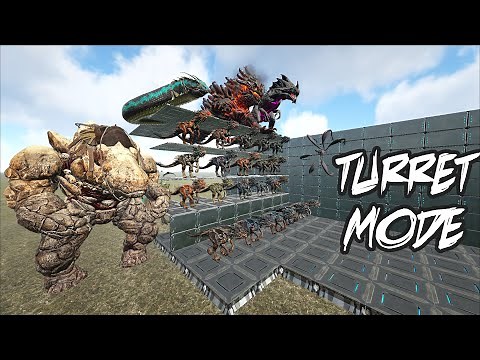 Turret mode dinos | Additional base defenders | ARK Survival Evolved