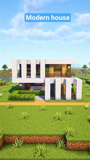 Minecraft Modern house #minecraft #beststeve #buildsomething