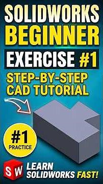 SOLIDWORKS Beginner Exercise #1 | #3dmodeling #mechanicaldesign #cadtutorial #productdesign #3d #cad