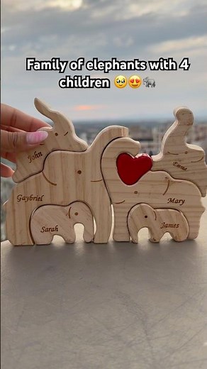 Customize yours 😌 #woodenart #wooddesigner #wooden #disney #family #love #elephant #personalized