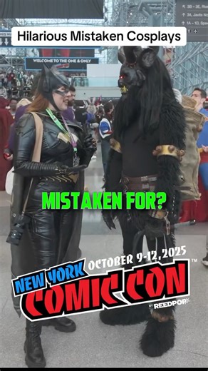 Hilarious Mistaken Cosplays at New York Comic Con had us cracking up. The cosplayers were amazing, but mistakes happen! Thank you to the cosplayers who stopped to share their experience. We all enjoyed the laughs! #cosplay #mha #anime #christmas #rocky | Con Culture Podcast