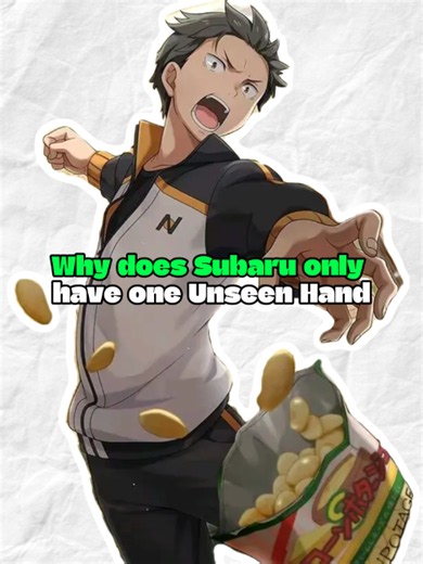 Why does Subaru only have one Unseen Hand#tiktokredcarpetcontest #anime #ReZero #TikTokComfortWatchContest #TikTokFreshFindsContest
