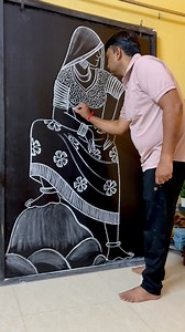 491K views · 10K reactions | Rajasthani women drawing tutorial ✍️ #art #drawing | Sharad Dhurvey | Facebook