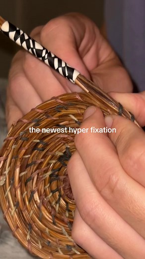 basket weaving and sourdough is in … knitting and water paints are out #hyperfixation #adhd #basketweaving #art @Monae | How To Travel smarter