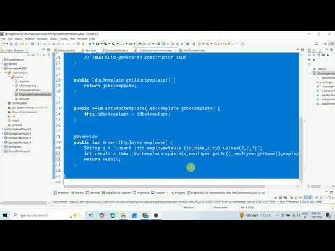 SpringBoot JDBC Project 3 CRUD
