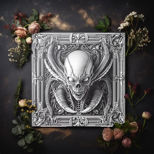 Extraterrestrials Scary Aliens 3D Illusion Laser File PNG Slate Engrave Coaster Etch Xtool Wood Burn Black White Glowforge Lightburn Co2 Cnc - Etsy UK