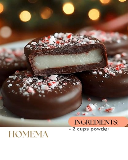 Homemade Peppermint Patties Cool, creamy peppermint centers wrapped in rich chocolate—straight-up candy shop vibes with barely any effort. 📝 Ingredients 2 cups powdered sugar 2 tbsp unsalted butter, softened 2 tsp peppermint extract 2 tbsp heavy cream 1 1/2 cups chocolate chips (dark or semi-sweet) 1 tbsp coconut oil or shortening (optional, for smoother coating) 🍽️ How to Make It Make the Peppermint Filling: In a mixing bowl, combine powdered sugar, softened butter, peppermint extract, and he