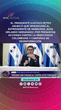 President Petro announced legal action against the former president of Honduras | RTVC News