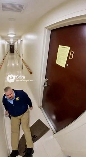 3.1K views · 68 reactions | Caught on hallway security cam!  An...