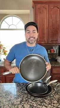 HexClad 12-inch frying pan after years of use