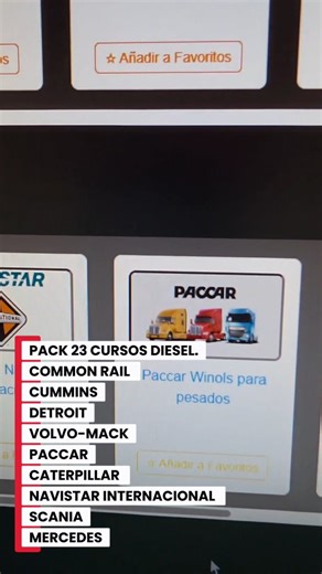 *​🚛 PACK DE CURSOS EN VIDEO: ESPECIAL TÉCNICOS DIESEL 🛠️* ​Aprende a dominar los sistemas de los gigantes del transporte: ​🔹*MOTORES INCLUIDOS:* • CUMMINS • DETROIT • PACCAR • CATERPILLAR • NAVISTAR INTERNATIONAL • SCANIA • VOLVO / MACK • MERCEDES BENZ • COMMON RAIL (Sistemas en general) ​📂 *CONTENIDO EXTRA:* ✅ Pack Metafiles Calterm (Cummins) ✅ Manuales de Servicio ✅ Diagramas Eléctricos ​🎁 *¡BONUS EXCLUSIVO!* Cursos FCA (Dodge, Jeep, Chrysler) enfocados en soluciones de eliminación RAM co