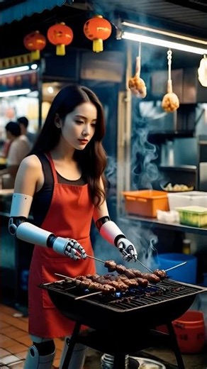 This robot might replace you guys 😂#robot #cobot #ai #industrialrobot