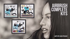 Amazon.com: Master Airbrush Cool Runner II Dual Fan Air Tank Compressor System Deluxe Kit with Gravity Feed Airbrush, 24 Color Acrylic Paint Artist Set, Hose, Holder, Cleaning Pot, Mixing Cups Sticks How-To Guide : Arts, Crafts & Sewing