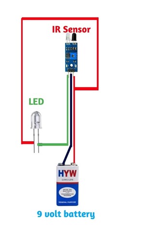 IR Sensor Se Fire Detector Banaya 😱 | Amazing Science Project #shorts #viralshorts #scienceproject