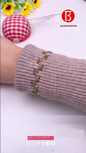 Changing Sleeve Length with Flower and Vine Needlework