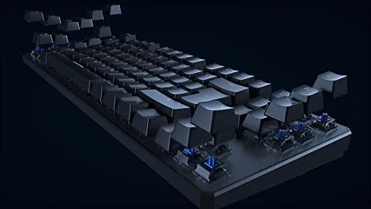 OMOTON Clavier gamer mécanique TKL Rétroéclairé RGB-LED