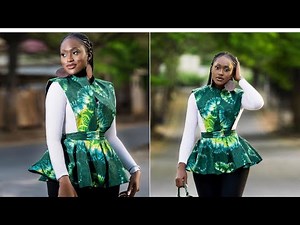 How to cut and sew a reversible pinafore dress