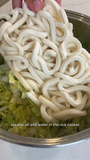 Rice cooker Yaki Udon