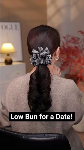 Low Bun for a Date! Gentle and Sweet "Date Hairstyle" Tutorial "Volumizing Roots" Teaching Tips