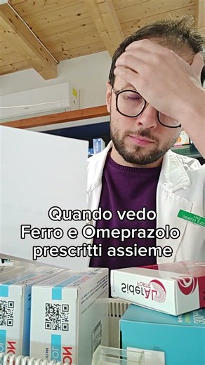 Ferro e Omeprazolo. Un errore comune #ferro #omeprazolo #interazione