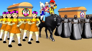 58K views · 840 reactions | Scary Teacher 3D - Squid Game vs Granny Troll Miss T vs 3 Neighbor Wooden Swing 4 Times Challenge #comedy #animation #scary #funny | Pr Tom | Facebook