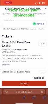 How to set your promocode with eventbrite