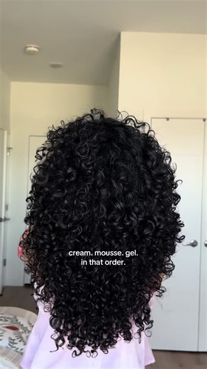 Curl Cream, Mousse, Gel Routine for Defined Curls