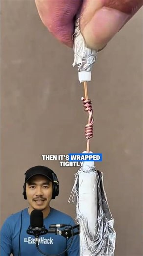 The proper technique for connecting an antenna cable #shorts