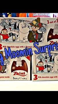 *NEW* 3 Pack Chocolate Surprise Moomin Egg Opening Part 1 of 6