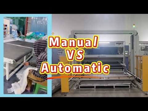 ⚙️ Manual vs. Automatic Fabric Stacking Machine — Which One Fits Your Production Line?