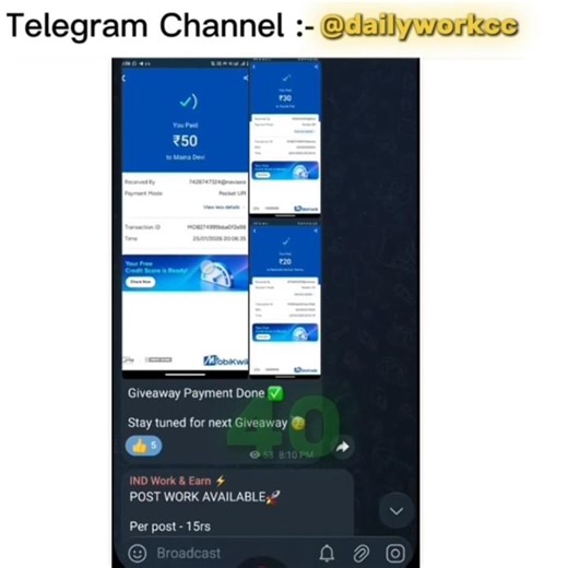 Daily 50₹ se 100rs 🤑 Earn ( post work )