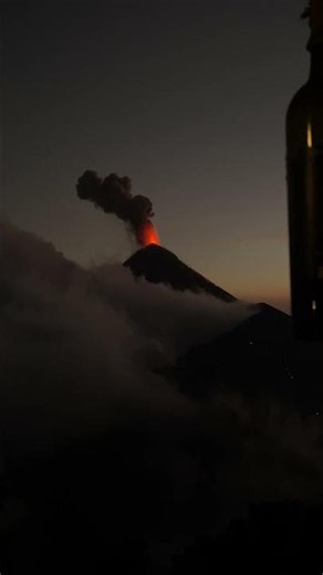 Volcano Erupts With Fiery Lava and Smoke