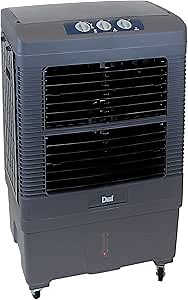 Dial 3-Speed Portable Evaporative Cooler - Up to 1000 sqft, 3500 CFM - PEC-A-3500-1M Grey