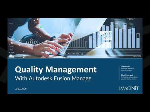 Quality Management with Autodesk Fusion Manage
