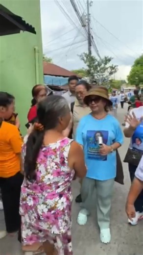 May 5, 2025 Former President and now Congresswoman Gloria Macapagal Arroyo goes on a house-to-house campaign in Brgy. San Roque Dau, Lubao, joined by Congressman Mikey Arroyo and local officials of Lubao, Pampanga. | Gloria Macapagal Arroyo