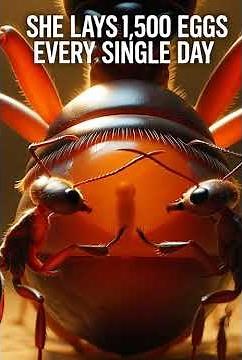 Queen Ant Lays 1,500 Eggs Daily 🐜 (Microscopic View)