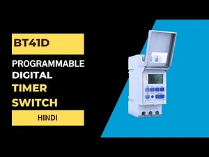 Programmable Daily/Weekly Digital Timer DIN Rail Blackt BT-41D