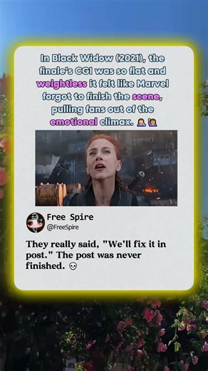 256 2 The Worst CGI Moment In Marvel History! 🤦‍♂️ #Marvel #BlackWidow #MovieDetails