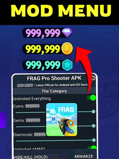 FRAG PRO SHOOTER MOD MENU #fragproshooter #fragproshootermobile