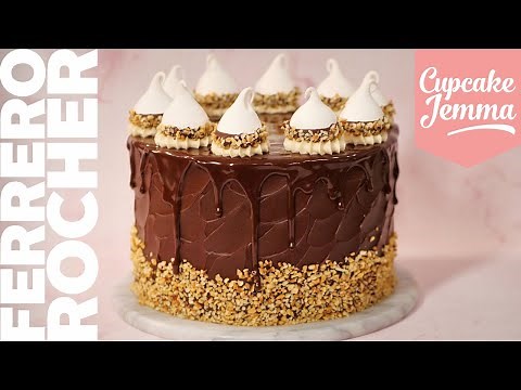 Ferrero Rocher Layer Cake Recipe & Decoration Tutorial | Cupcake Jemma