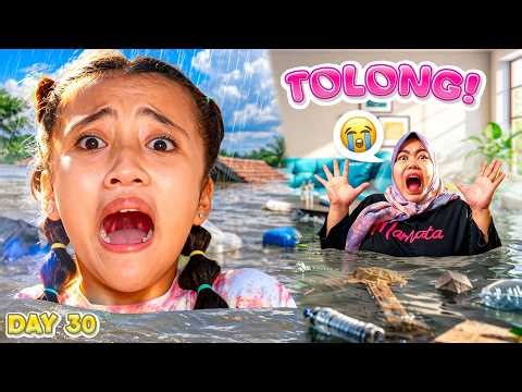 DINAR KEBANJIRAN 😱 30 HARI TERJEBAK BANJIR SEMUA TENGGELAM 😭 RUMAH HANYUT !! BINGUNG TIDUR DIMANA ??