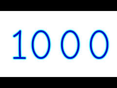 Numbers 3D from 1 to 1000 Slowly with Calm Music | 1000 seconds | relaxing | 1-1000 Numbers123